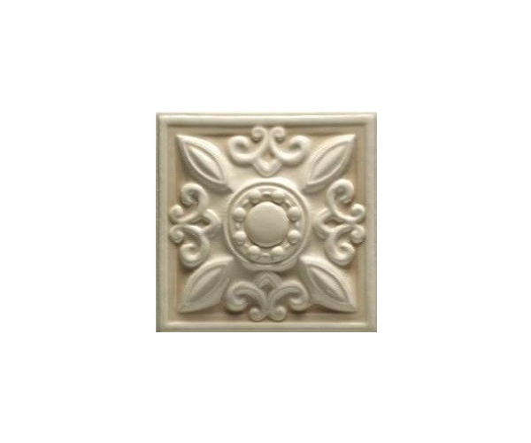 Retro dekor Grazia Essenze Neoclassico Magnolia 13x13 Luc. - béžová