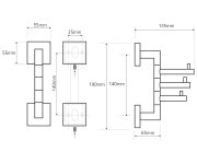 Sapho X-square Trojháček Otočný, Chrom