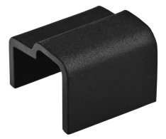Gelco Luxor Black Ukončení Přetokové Lišty, Pravý, černá Mat