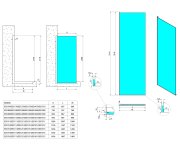 Polysan Architex Sada Pro Neviditelné Uchycení Skla Podlaha-stěna, 1615x2105mm, Leštěný Hliník