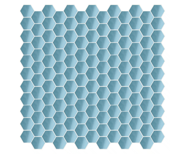 Mozaika Appiani Eden Sereno 30x30 Hexagon Luc. - modrá