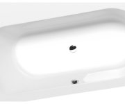 Polysan Astra Wl Slim Asymetrická Vana 165x90x48cm, Bílá