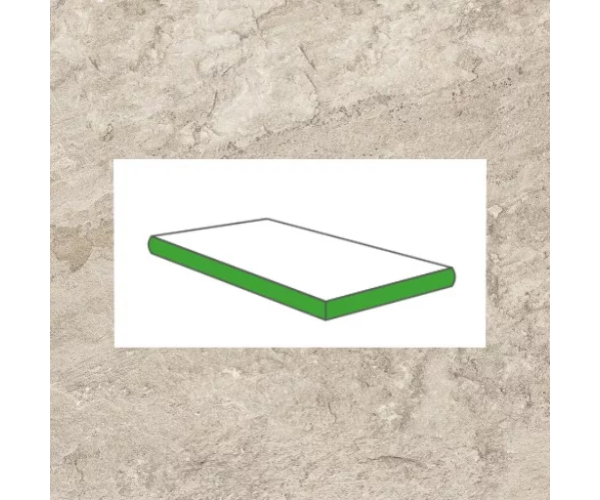 2cm dlažba jako kámen Castelvetro Quartz Stones Silver Gradone Torato Ang. DX 30x60 - šedá