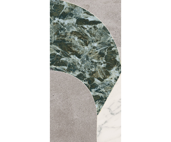 Dlažba jako kámen Fioranese Sound of Marbles FIOmood Verde 74x148 Luc. Rett.