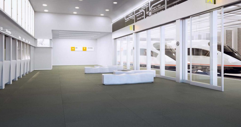 Realizace Zátěžová dlažba Gigacer LONDON EAST QUARTER