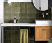 Obklad Equipe Manacor Basil Green 7,5x15 - zelená
