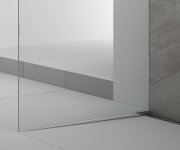 Polysan Architex Sada Pro Uchycení Skla, Podlaha-stěna-strop Se Spádovou Lištou, 1615x2600mm, Levá, Leštěný Hliník
