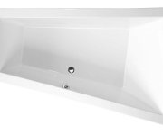 Polysan Triangl R Slim Asymetrická Vana 180x120x50cm, Bílá