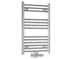 Aqualine Alya Otopné Těleso Rovné 500x803mm, Středové Připojení, Chrom