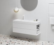 Umyvadlo Lite 120/80 L/P, s otvorem pro baterii, bez přepadu - Umyvadlo Lite 120/80 P, s otvorem pro baterii, bez přepadu XJXP1212000
