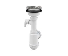 Sifon Dřezový S Nerezovou Mřížkou Pr.115 Mm A Přípojkou